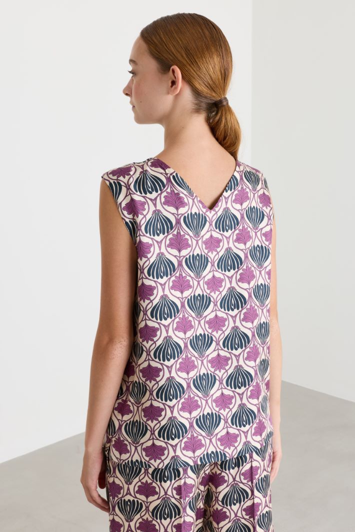 Top reversible sin mangas - VIOLETA AZUL - Intrend - 5