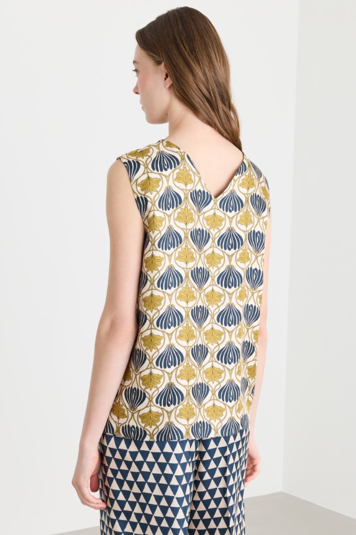 Top reversibile smanicato - CAMMELLO BLU - Intrend - 5