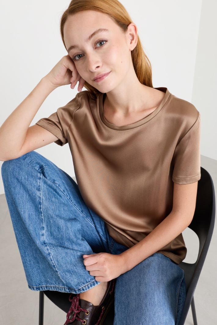 Top in raso - CAMMELLO - Intrend - 3