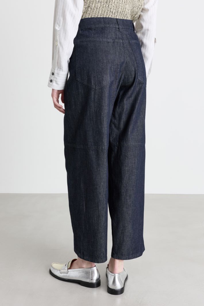 Weit geschnittene Jeans - BLAU - Intrend - 4