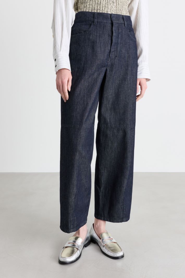 Weit geschnittene Jeans - BLAU - Intrend - 2