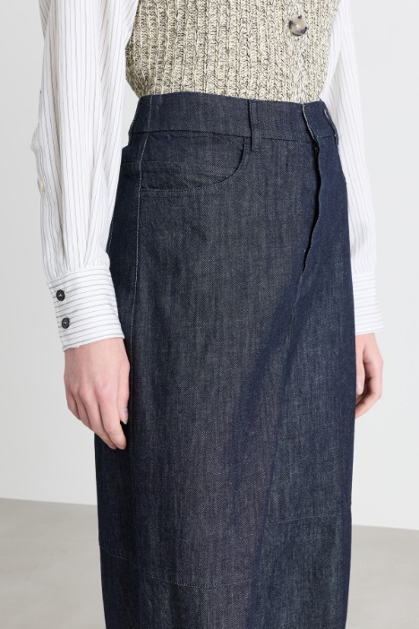 Pantalone ampio in jeans