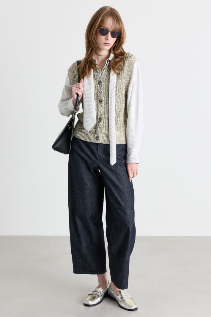 Weit geschnittene Jeans - BLAU - Intrend