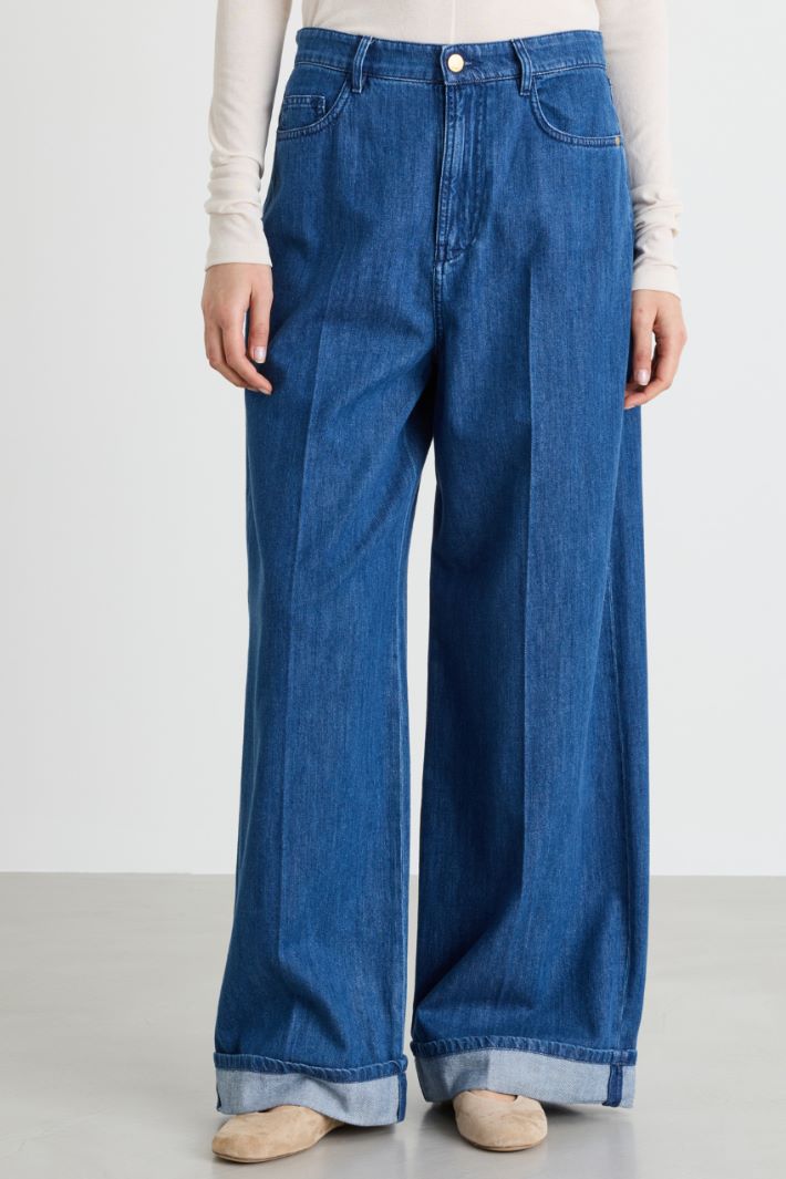 Weite Five-Pocket-Jeans - BLAU - Intrend - 2