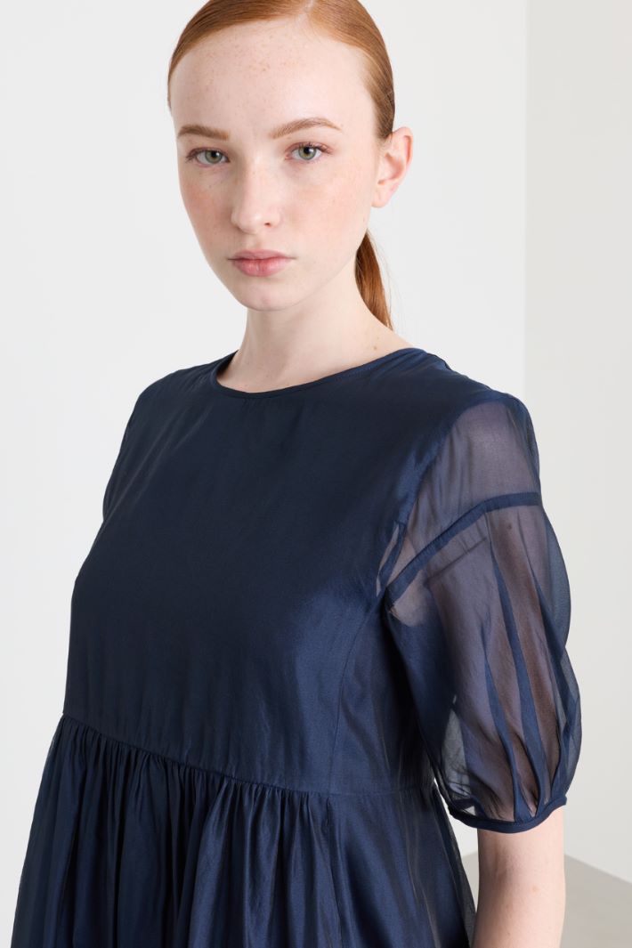 Organza dress - BLUE - Intrend - 3