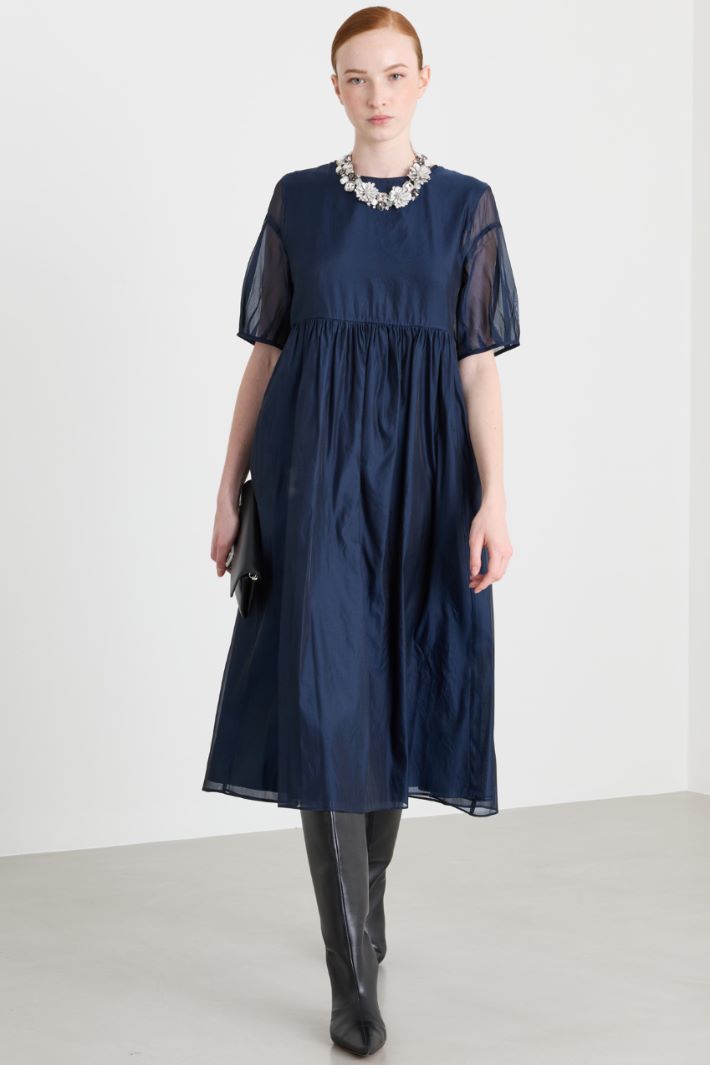 Organza dress - BLUE - Intrend