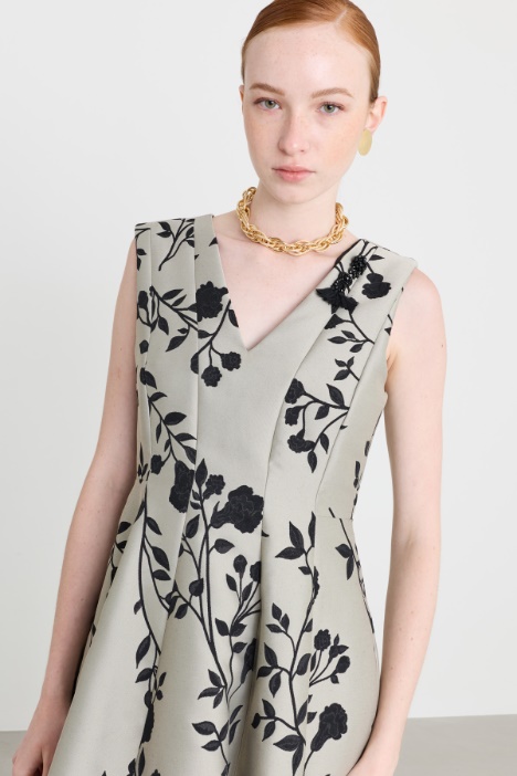 Abito Princesse in misto cotone jacquard
