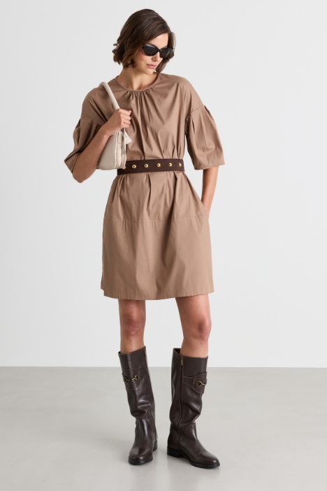 Poplin T-shirt dress - Intrend