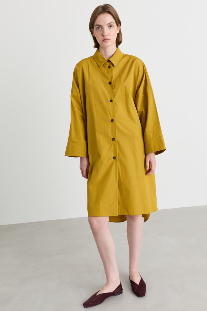 Poplin shirt dress - YELLOW - Intrend - 2