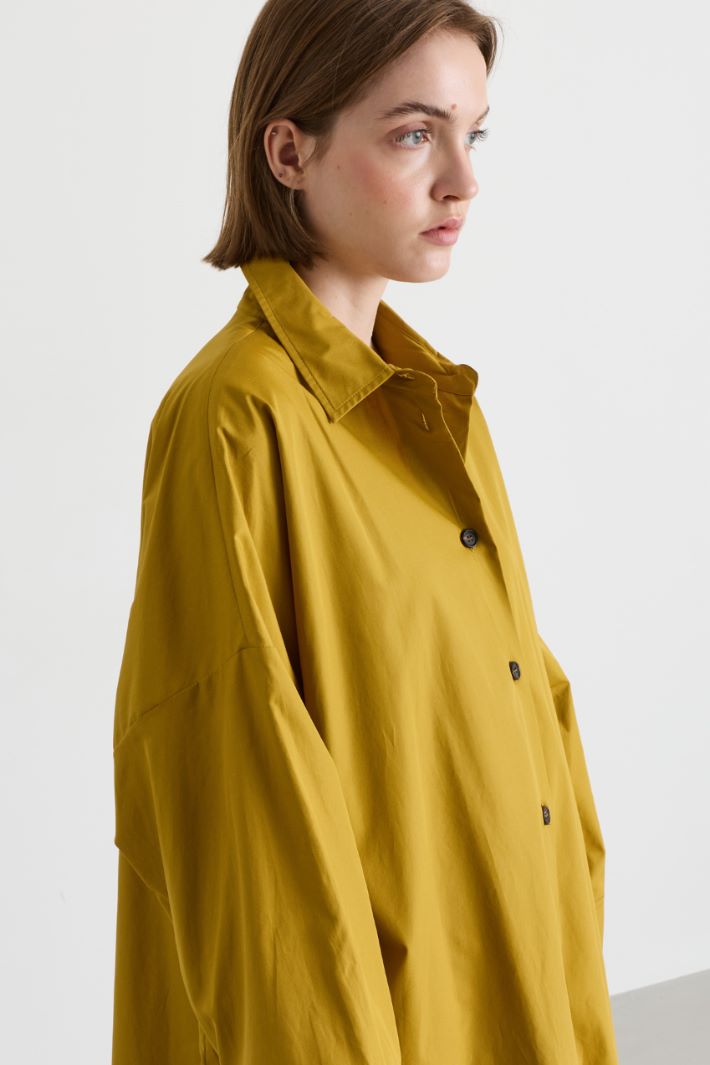 Poplin shirt dress - YELLOW - Intrend - 3