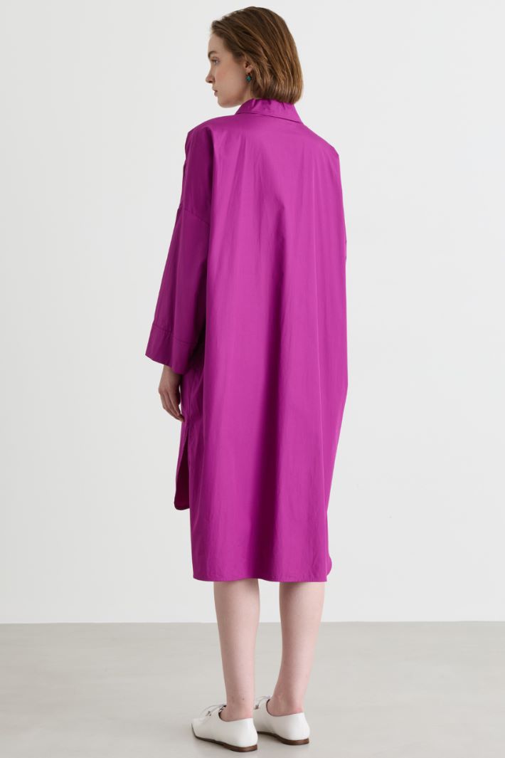 Poplin shirt dress - VIOLET - Intrend - 4