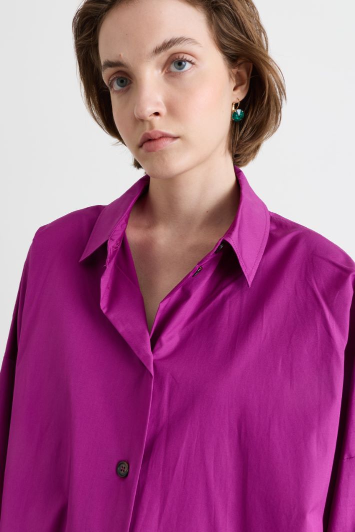 Poplin shirt dress - VIOLET - Intrend - 3