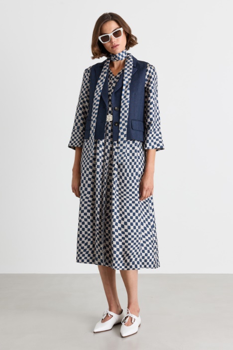 Pleated shirt dress - Intrend