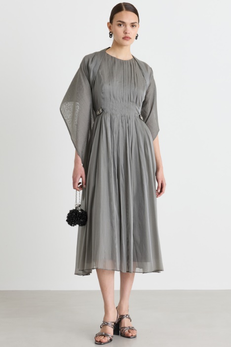 Plissé Organza Dress - Intrend