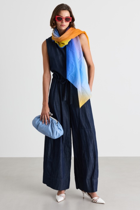 Flared sleeveless jumpsuit - Intrend