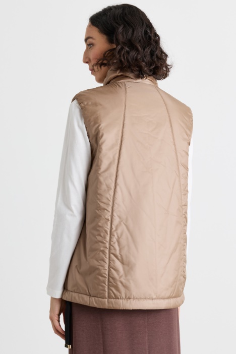 Gilet imbottito in tela antigoccia