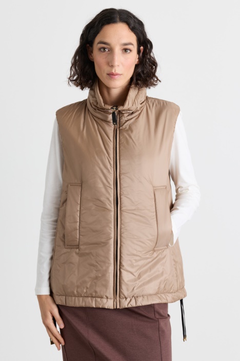 Gilet imbottito in tela antigoccia