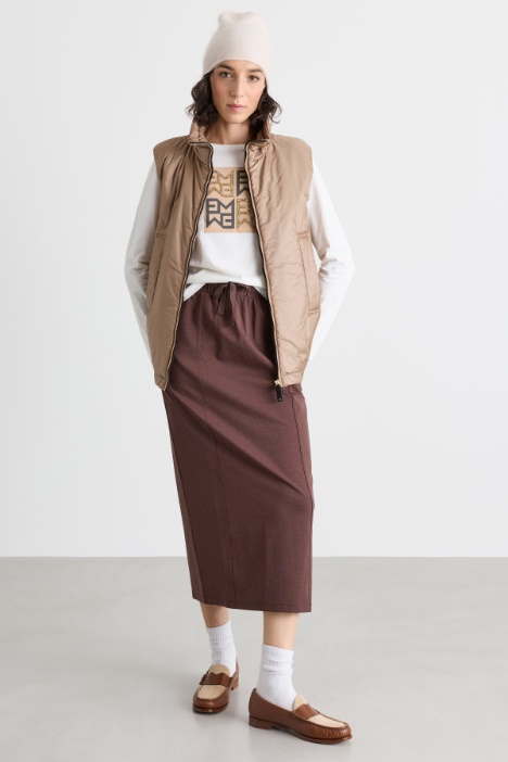 Gilet imbottito in tela antigoccia - Intrend