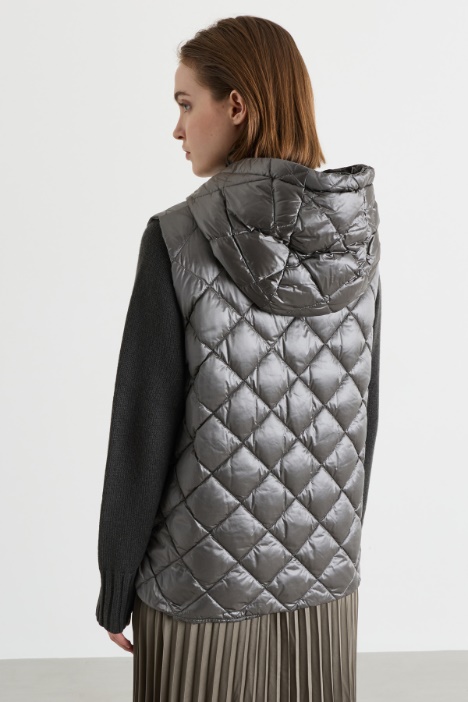 Gilet imbottito in tela antigoccia