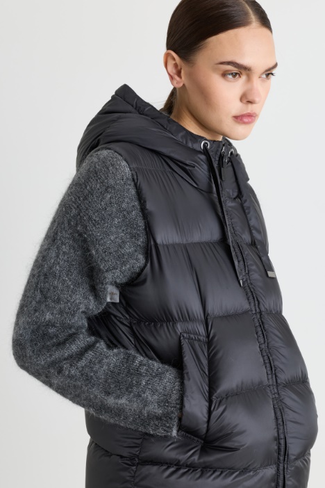 Gilet imbottito in tela tecnica