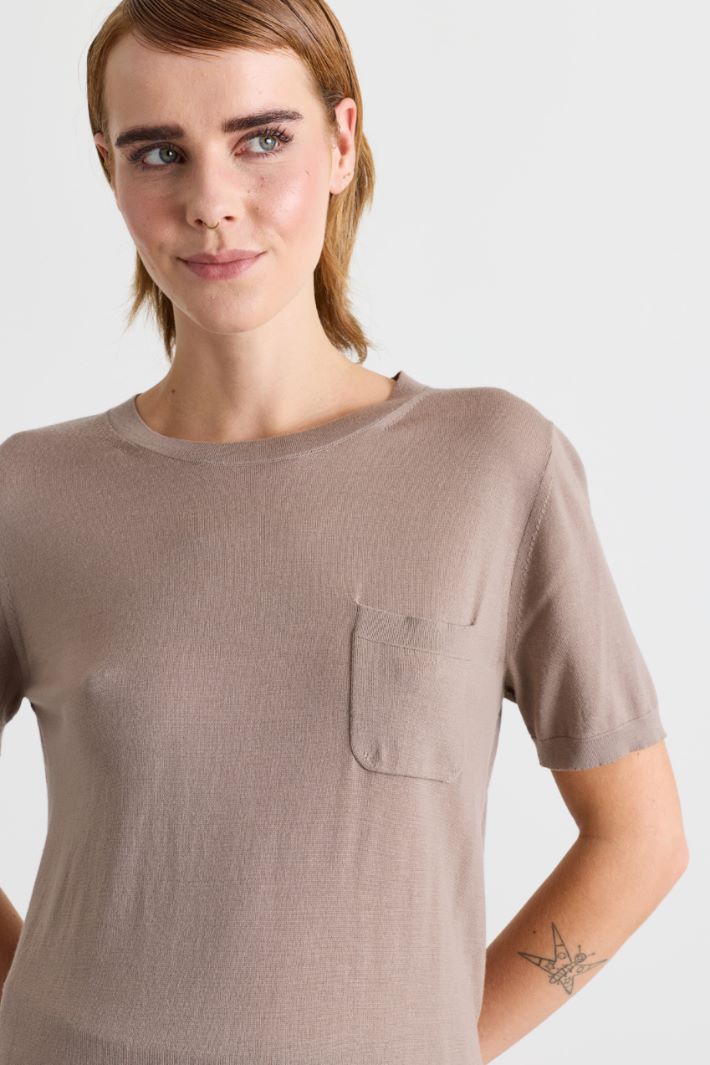 Pull à poche poitrine - CHAMEAU - Intrend - 3