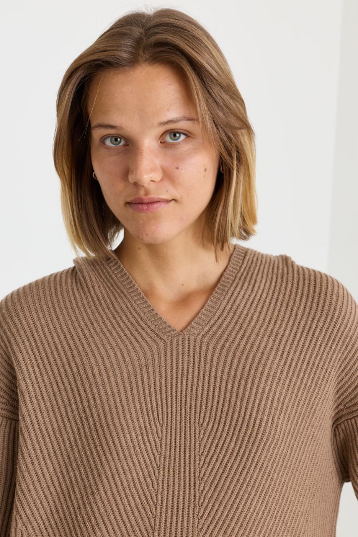 Maglia con cappuccio - CAMMELLO - Intrend - 3