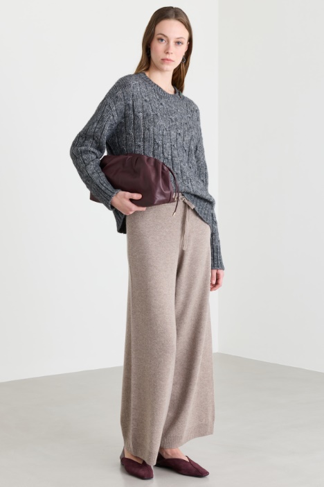 Boxy-Zopfstrickpullover - Intrend