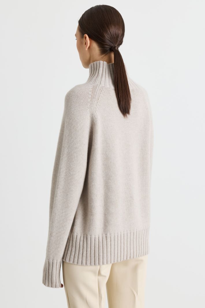 Pull à col roulé - BLANC - Intrend - 4