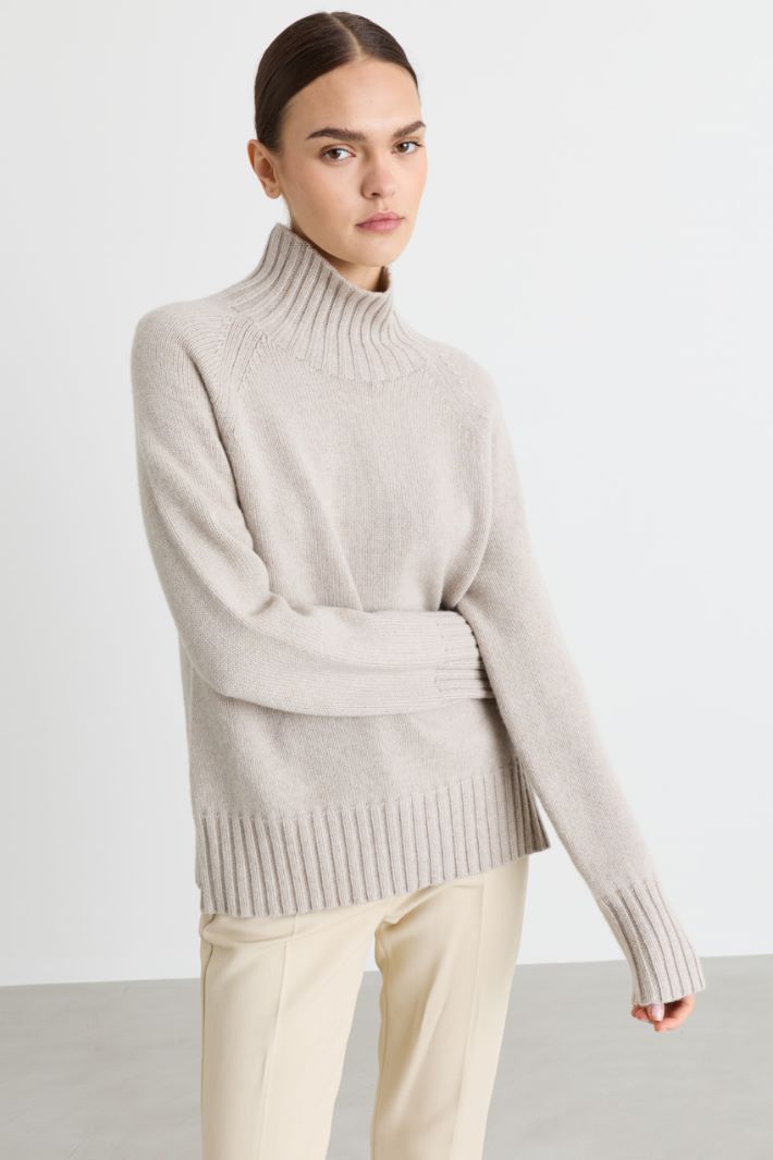 Pull à col roulé - BLANC - Intrend - 2