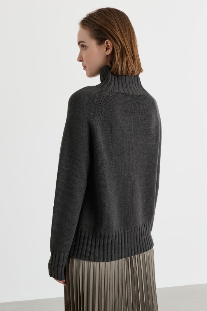 Pull à col roulé - GRIS - Intrend - 4