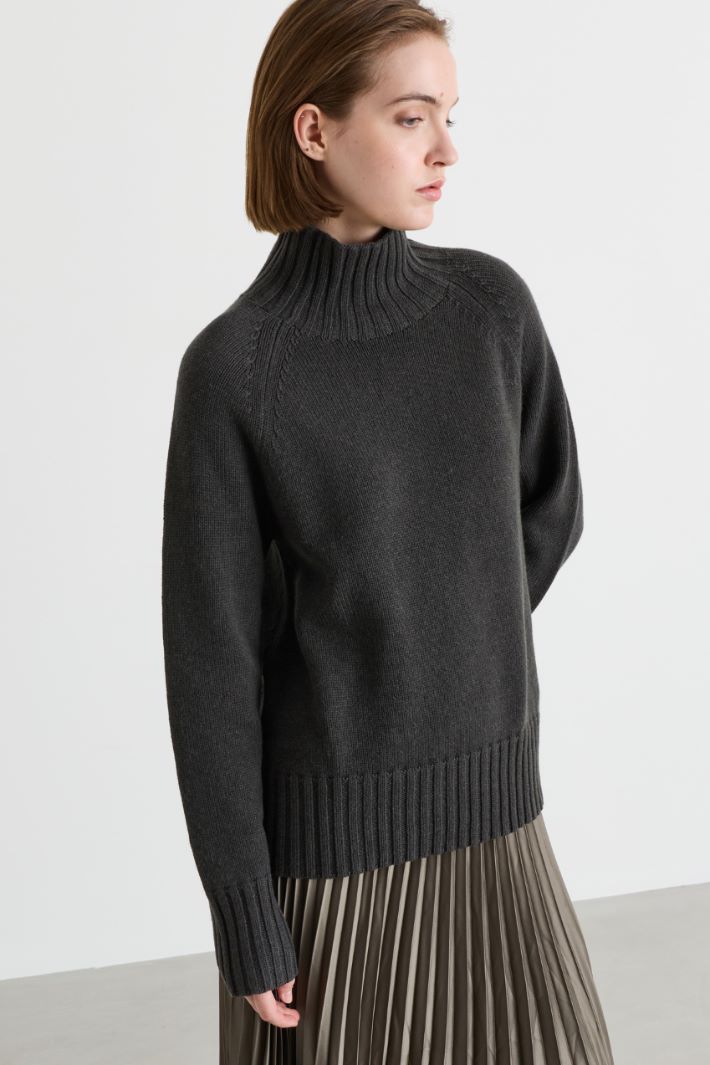 Pull à col roulé - GRIS - Intrend - 2