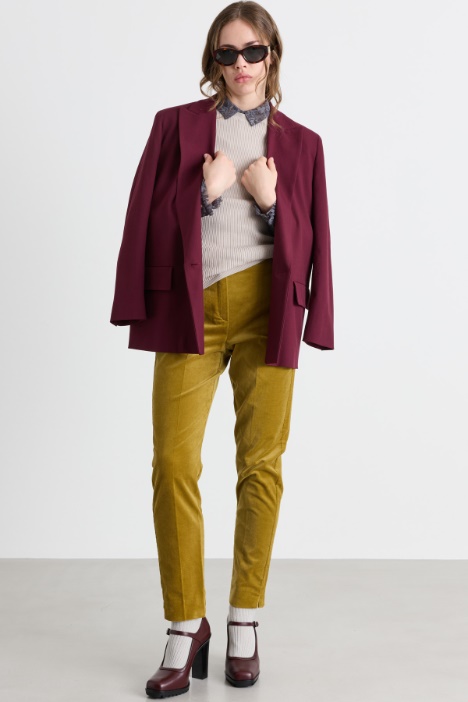 Maglia a costine con tasca - Intrend
