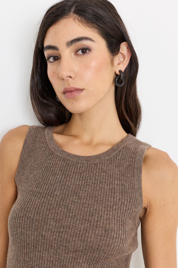 Top a costine - BEIGE - Intrend - 3