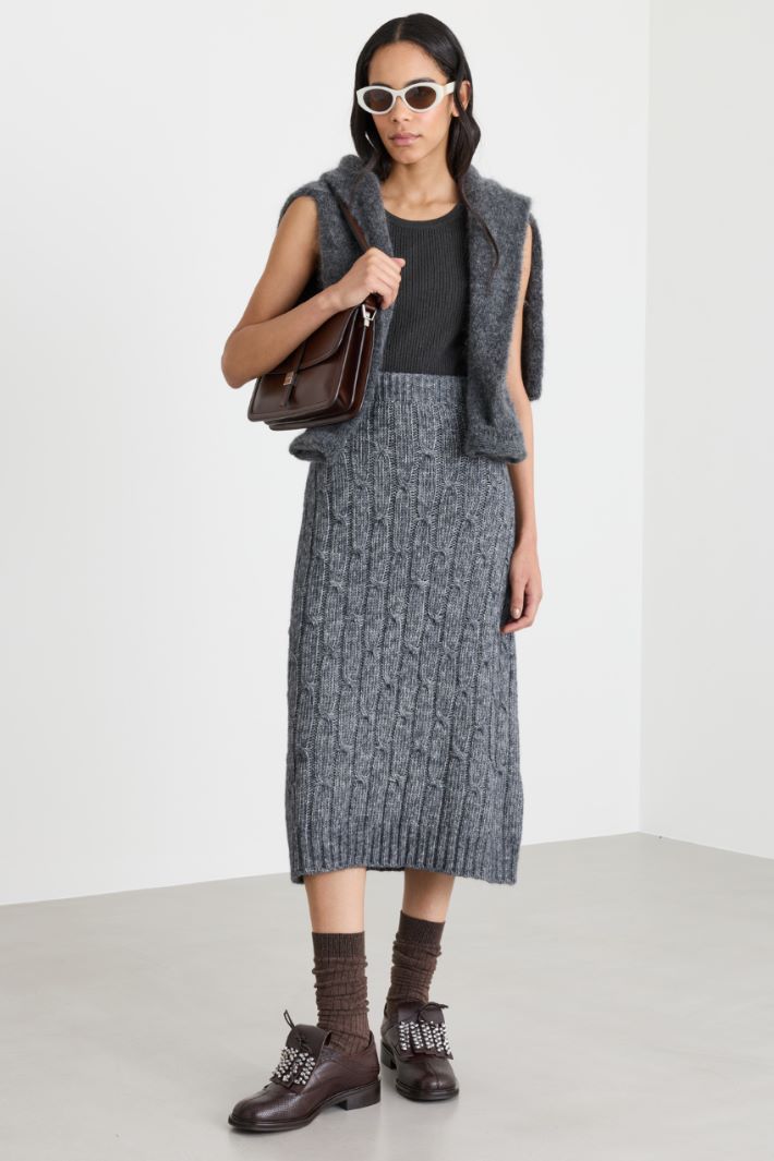 Top a costine - GRIGIO - Intrend