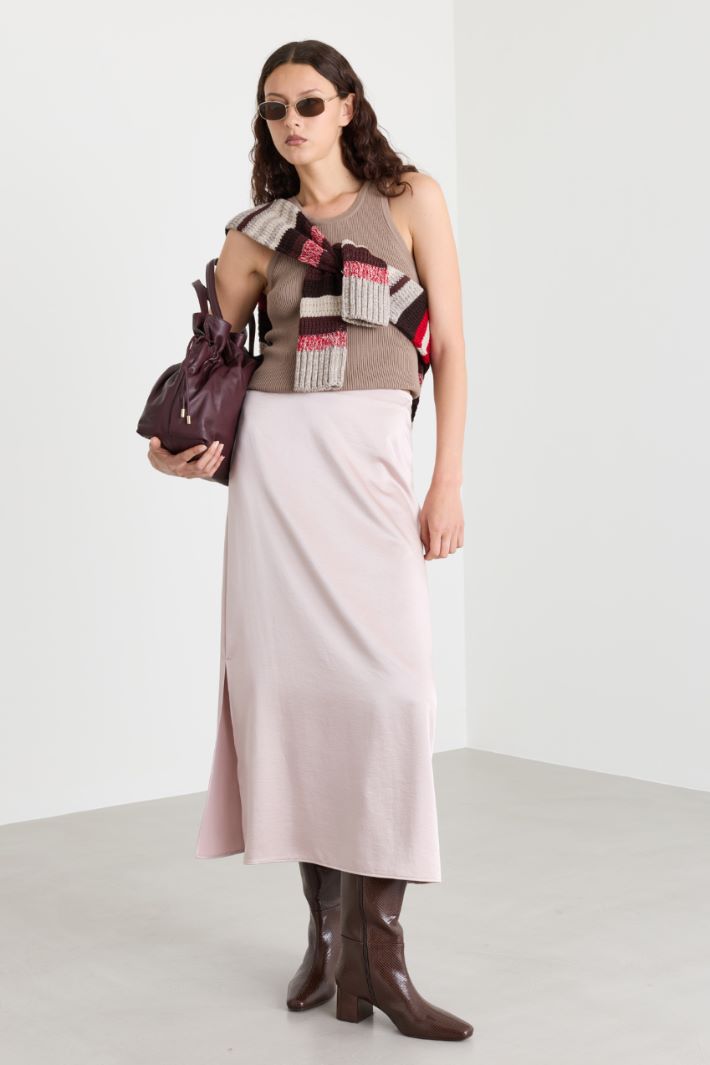 Knitted top - CAMEL - Intrend