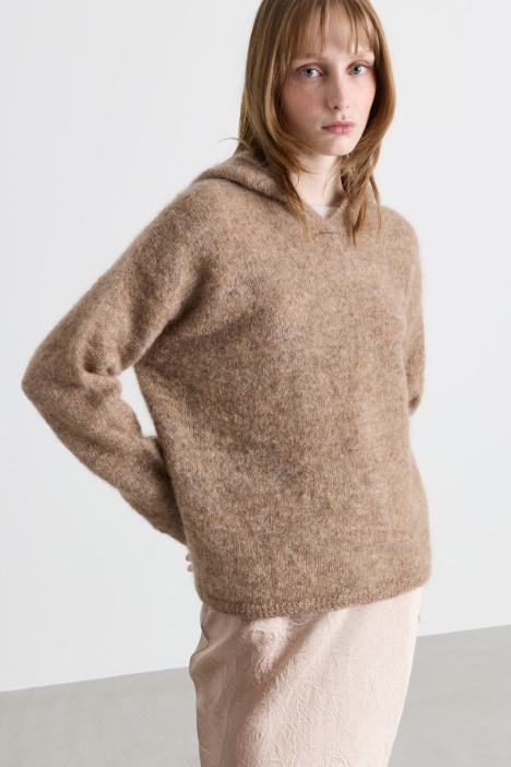Soft-knit hoodie - Intrend