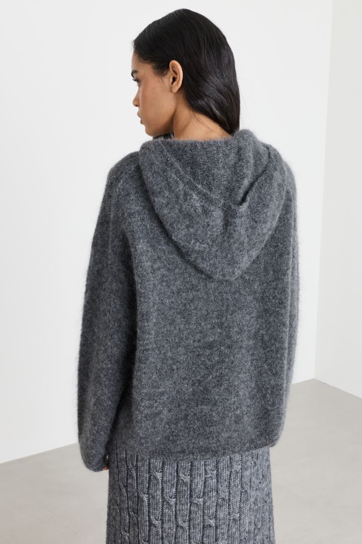 Felpa in filato morbido - GRIGIO - Intrend - 4