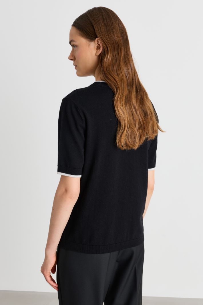 Maglia a manica corta - NERO - Intrend - 4