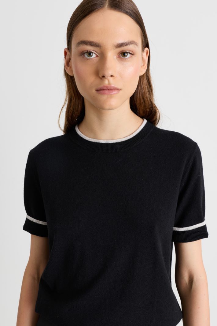 Maglia a manica corta - NERO - Intrend - 3