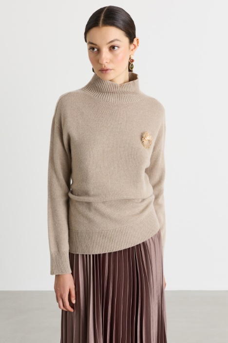 Pull à col roulé sans couture - Intrend