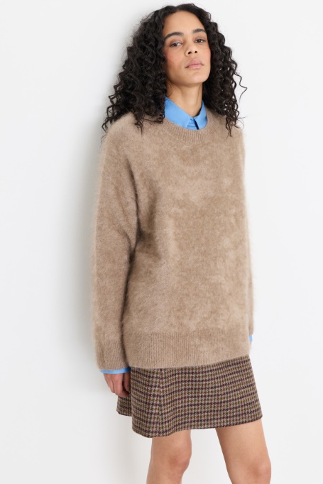 Pull en cachemire gratté - Intrend