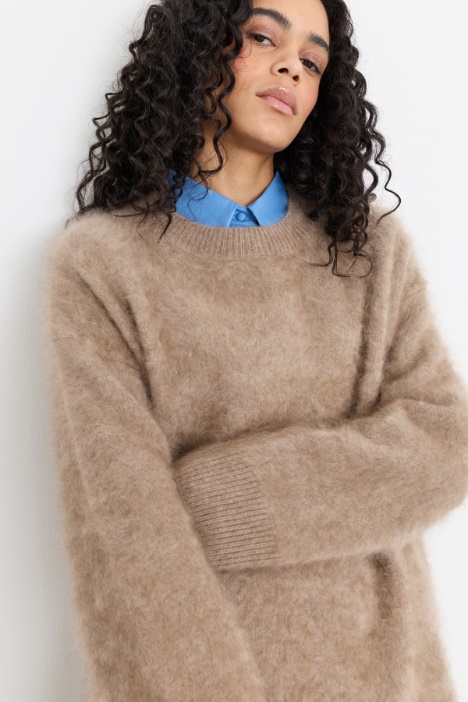 Maglia in cashmere garzato