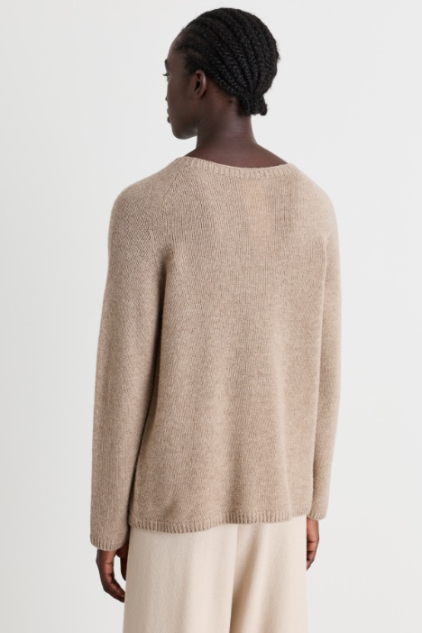 Maglia senza cuciture in lana e cashmere