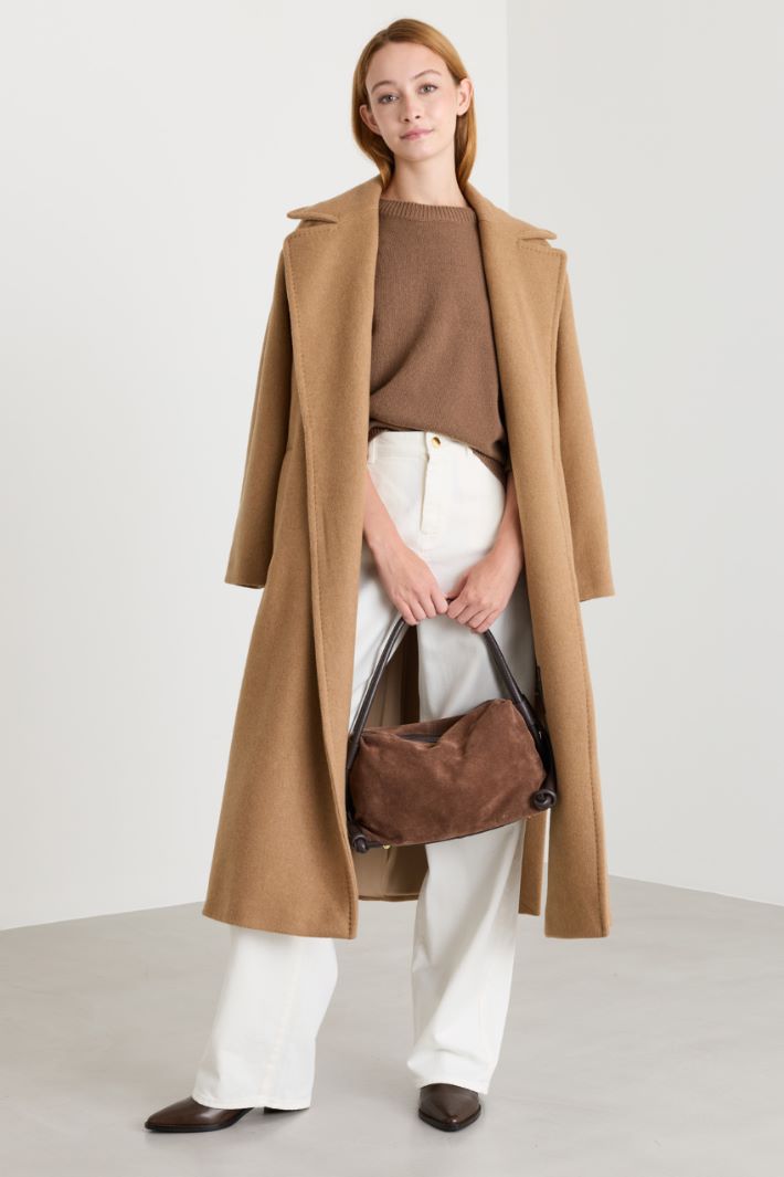 Raglan-sleeve jumper - CAMEL - Intrend