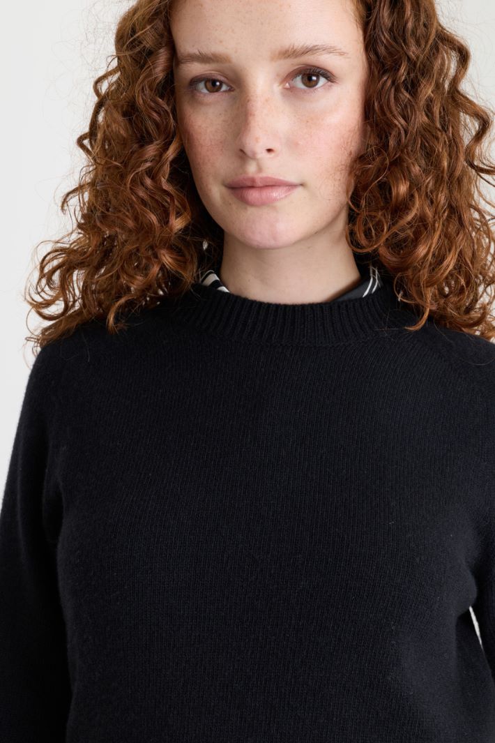 Raglanpullover - SCHWARZ - Intrend - 3