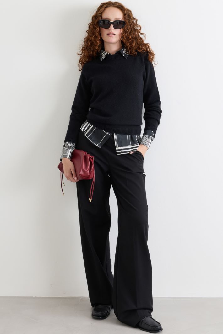 Raglanpullover - SCHWARZ - Intrend