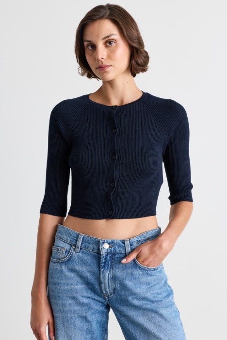 Cardigan court boutonné - Intrend
