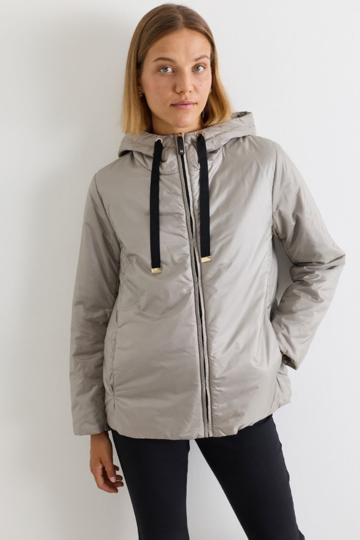 Hooded padded jacket - GREY - Intrend - 2