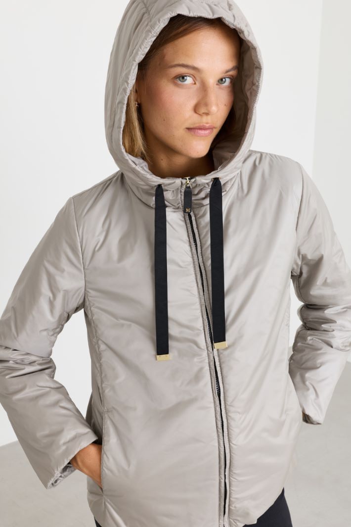 Hooded padded jacket - GREY - Intrend - 3
