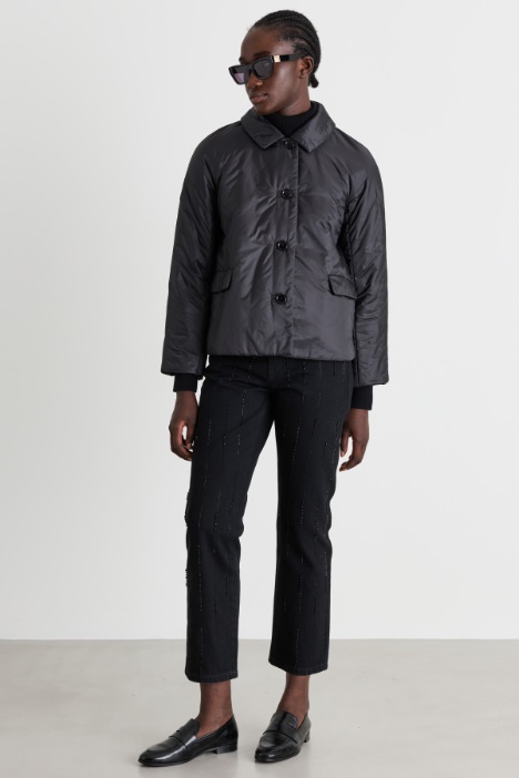 Padded water-repellent canvas jacket - Intrend